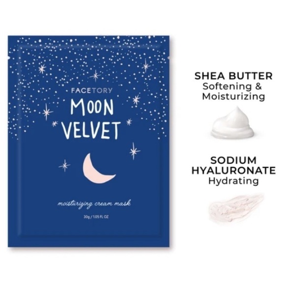 FACETORY Moon Velvet Moisturizing Cream Mask x2 - Picture 3 of 6